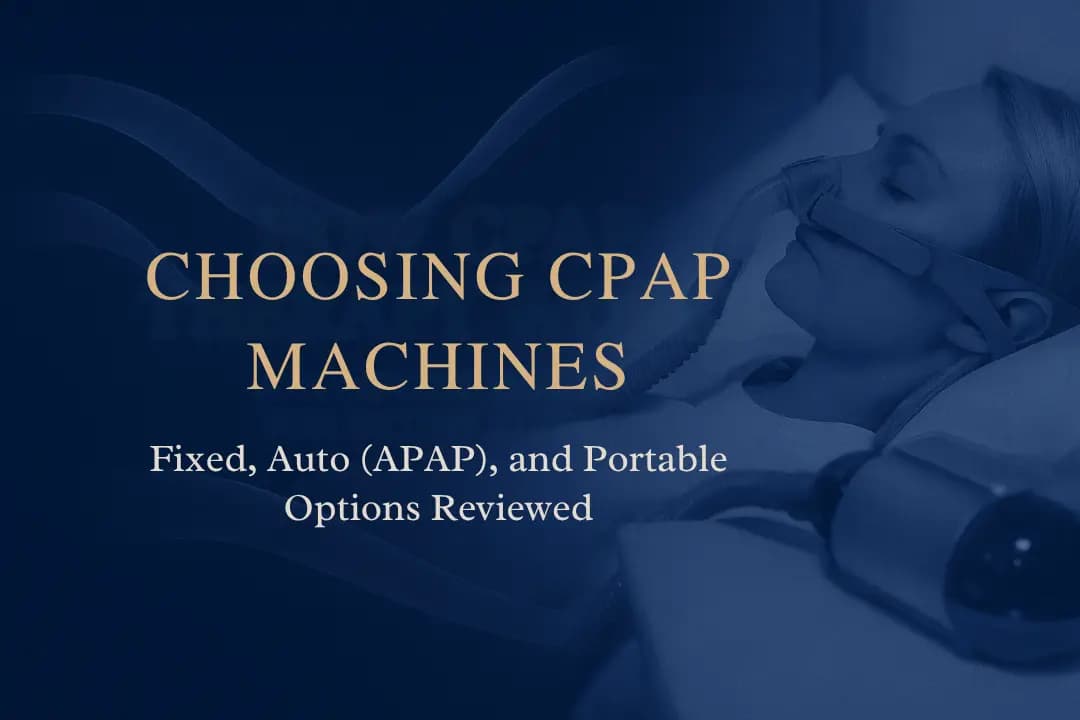 Choosing CPAP Machines: Fixed, Auto (APAP), and Travel CPAP Options Reviewed