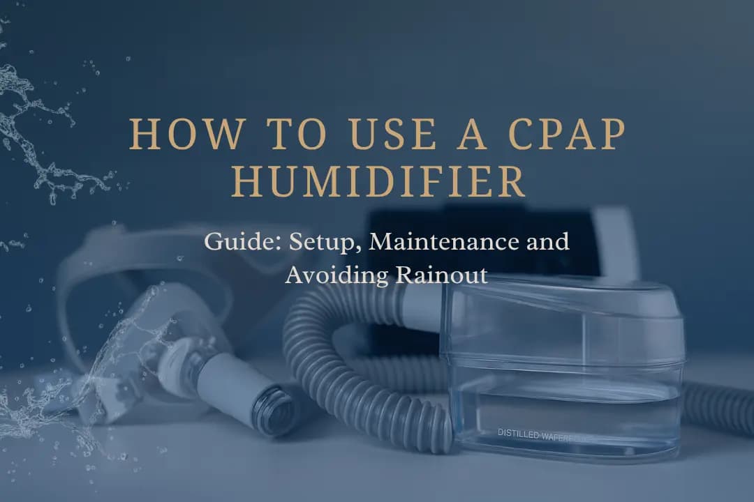 How to Use a CPAP Humidifier Guide: Setup, Maintenance, and Avoiding Rainout