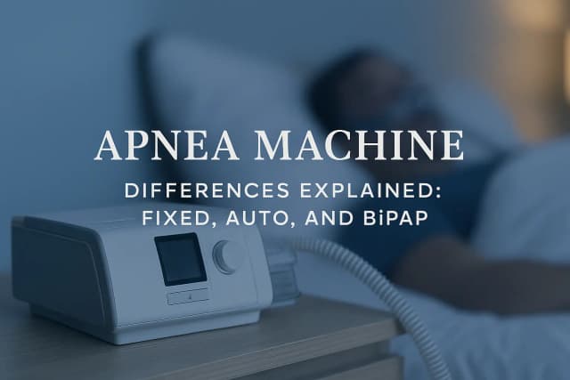 Apnea Machine Differences Explained: Fixed, Auto and BiPAP